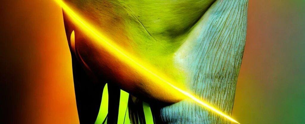 The laser light passes through. skin, muscle, bone