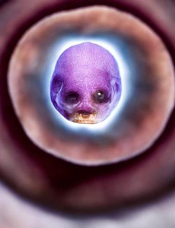Human embryo. It carries a stigma