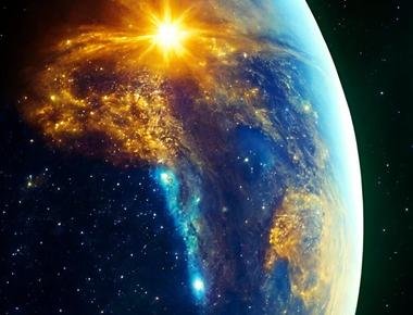 A planet. A star. A galaxy